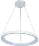 Brilagi - Lustră suspendată pe cablu FALCON SLIM LED dimabil/42W/230V Ø 50 cm albă + telecomandă
