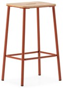 Set de scaune de bar cărămiziu 2 buc. (înălțime șezut 65 cm) Abba – Marckeric