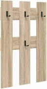 vidaXL Răcător de paltoane montat pe perete Pe perete Stejar Sonoma
