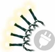 Lanț de Crăciun LED - 18 m, 200 de LED-uri, alb cald