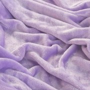 decoDoma Cearceaf cu elastic din micropluş mov 90 x 200 cm