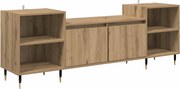 vidaXL Cabinet TV Stejar Artizanal 160 x 35 x 55 cm Lemn compozit