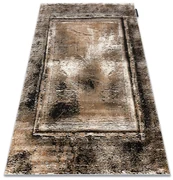 Covor DE LUXE modern 634 Cadru vintage - structural gri / aur