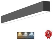 Plafonieră LED/20W/230V 60 cm negru Sinclair LSM 12-20CCT