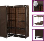 vidaXL Șifonier de colț, maro, 130 x 87 x 169 cm