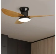 Brilagi-LED Ventilator plafonier reglabil LED/30W/230V 3000-6500K negru/maro+DO