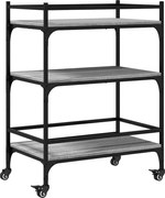 vidaXL Cărucior de bucătărie, gri sonoma, 65x40x86,5cm, lemn prelucrat