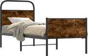 vidaXL Cadru de pat fără saltea 80x200 cm Lemn prelucrat stejar Sonoma