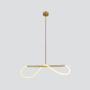 Lustră LED SUPREME suspendată pe cablu, 18 W, 230 V, 80 cm, auriu