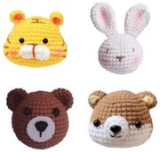 Set de croșetat animale 4 piese pentru începători