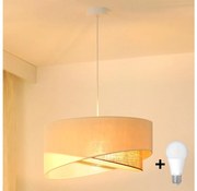 Lustră LED pe cablu Brilagi LYRA 1xE27/15W/230V crem/bej