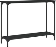 vidaXL Măsuță consolă, negru, 101x30,5x75 cm, lemn compozit