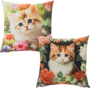 decoDoma Set de 2 fețe pernuțe PISOI 40 x 40 cm