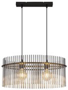 Lustră pe cablu Globo 15698H3 GORLEY 2xE27/60W/230V negru