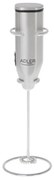 Mixer Frappe Adler AD 4500, Agitator și corp din oțel inoxidabil, 2xAA, Argintiu