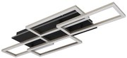 Globo 67359-40A - Plafonieră LED dimabilă JEFFRY 40W/230V 32,5x87,5 cm neagră + telecomandă