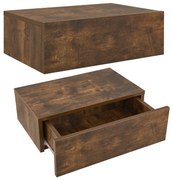 Juskys Set 2 noptiere suspendate in design natural