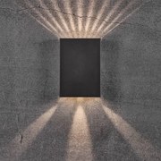 Aplica LED exterior cu iluminat up/down IP54 Fold 15 negru 2019051003 NL