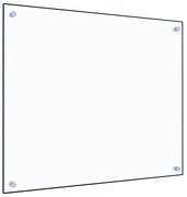 vidaXL Panou antistropi bucătărie transparent 70x60 cm sticlă securiz.