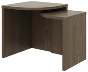 Măsuțe de cafea maro închis 2 buc. din lemn de pin Combine – Karup Design