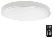 Plafonieră LED pentru baie cu senzor LED/24W/230V IP44 3000K d. 35 cm + telecomandă