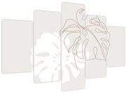 Tablou - Linia de artă monstera N⁰2 (150x105 cm)