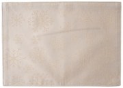 Napron de masă de Crăciun impermeabil Flori aurii, 32 x 45 cm