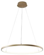 Lustra LED moderna design circular BRENO auriu 60cm