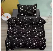 Lenjerie de pat din bumbac Culoare negru, NIGHT SKY