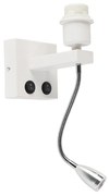 Lampa de perete moderna alba cu brat flexibil - Brescia Combi