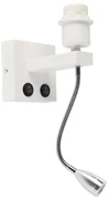 Lampa de perete moderna alba cu brat flexibil - Brescia Combi