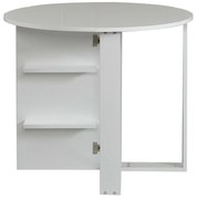 Masă pliantă Middle Shiny White