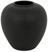 Vază sferică ceramică neagră Rily H22