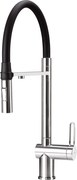 🚰 Baterie bucătărie MAGNETIC, cu racord filtru de apă & pipă flexibilă, finisaj cromat – Cod BRM_075M