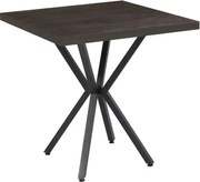 Masă fixă pătrată Axion negru marmorat