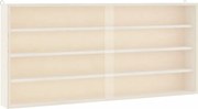 vidaXL Vitrină de colecționar din lemn cu uși 80x8,5x37cm