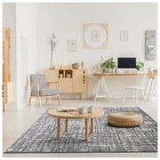 Covor Beenom cu model pătrățele gri-bej 1009-123 Selectează mărime: 080 X 250