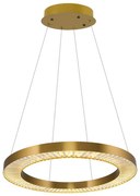 Lustră LED suspendată pe cablu JESI, 85W, 230V, 3000K, Ø 80 cm, bronz