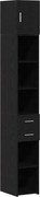 vidaXL Dulap de depozitare 2 pcs Stejar Negru 30 x 42,5 x 225 cm