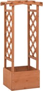 vidaXL Jardinieră cu spalier și arcadă, 49x39x117 cm, lemn de brad