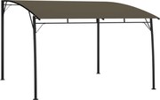 vidaXL Copertină pavilion de grădină, gri taupe, 3 x 3 x 2,55 m
