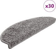 vidaXL Covorașe pentru scări, 30 buc., 65x21x4 cm, gri, semirotunde, mari