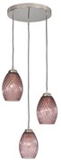 Lustra moderna cu 3 pendule design italian 10008 Amethyst