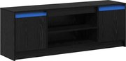 vidaXL Unități TV Negru 139,5 x 34 x 50 cm Lemn compozit