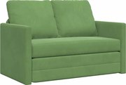 vidaXL Pat canapea Verde deschis 204 x 122 x 60 cm Catifea