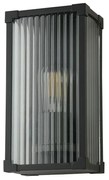Aplica neagra perete exterior IP44 Cincinnati