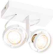 Spotlight modern alb cu 2 lumini - Master 50