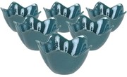 Set de 6 boluri ceramice Lotus 11,8 cm, turcoaz