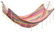 Hamac Pink&Yellow, Heinner, 200x160 cm, policoton, roz/galben