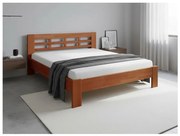 Pat dublu din lemn masiv ANGELA 180x200 cm prune